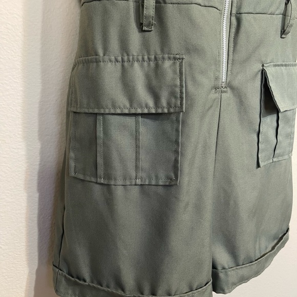 J for Justify Khaki Belted Jumpsuit Small - Picture 5 of 11